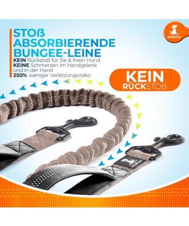 2-in-1 Jogging Line & Dog Leash for Large/Medium Dogs | Double Handle Belly Belt Leash - Perfect for Walking Jogging & Hiking - Army Green - Buy Online on SooperMarket.com