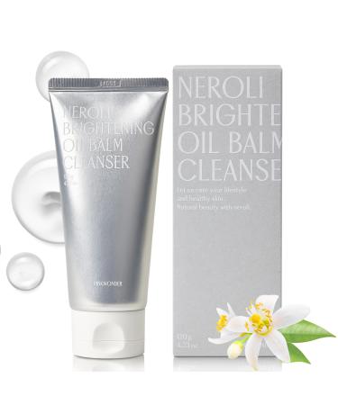 Neroli Oil Balm Cleanser 4.23oz(120g) Cleansing Oil Balm Face Wash Removes Makeup and Impurities Niacinamide and Neroli Oil for Glowing Skin Korean Skincare