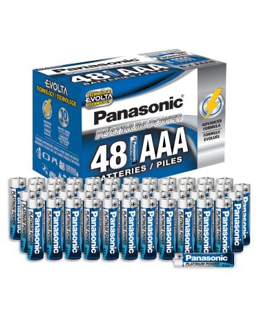 Panasonic Energy Corporation LR03XE/48PC Platinum Power Long Lasting AAA Alkaline Battery 48 Pack