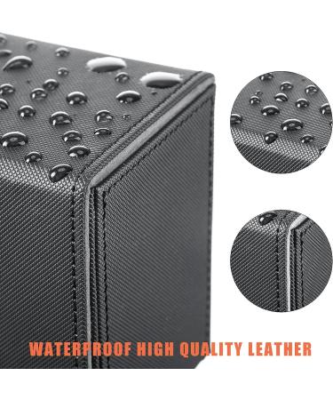 Yookeer 4-Piece Leather Deck Card Box Set for MTG Commander Decks - Gray, Orange, Pink, Horizontal - Buy Online on SooperMarket.com