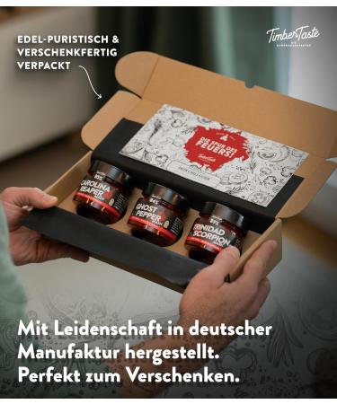 Timber Taste Premium Chili Sauce Gift Set | Hot Sauce Mash Set | Perfect for Father's Day & Special Occasions | Elite Chili Sauces & Spices - Buy Online on SooperMarket.com