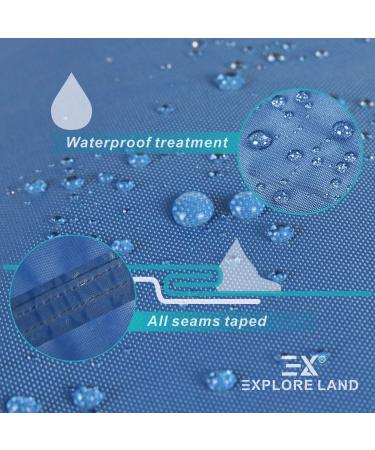 Explore Land Pedal Boat Cover - Waterproof Heavy Duty Outdoor 3 or 5 Person Paddle Boat Protector  Blue - Buy Online on SooperMarket.com