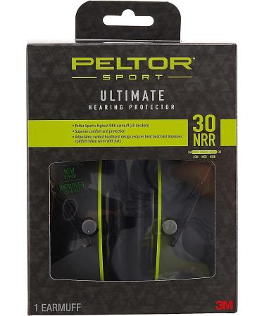 Peltor Sport Ultimate Hearing Protector Black/Gray Earmuff NRR 30 dB - Noise Reduction Rating 30 dB - Buy Online on SooperMarket.com