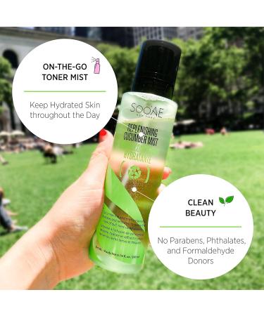 Soo AE Replenishing Cucumber Mist - Hydrating Facial Mist (1 Count) | Refresh & Revitalize | International Shipping Available - Buy Online on SooperMarket.com