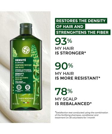 Yves Rocher Fortifying Density Shampoo - Cleanse Scalp & Strengthen Hair | 10.1 fl oz - International Shipping Available - Buy Online on SooperMarket.com