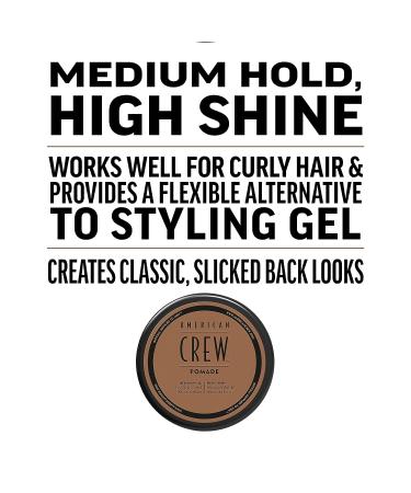 American Crew Men's Hair Pomade - Medium Hold & High Shine - 3 Oz - Buy Online on SooperMarket.com