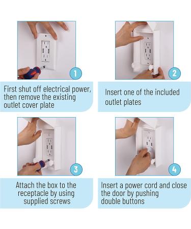Bates - Baby Safety Outlet Cover Box  Outlet Covers Baby Proofing  Plug Covers for Electrical Outlets  Baby Proof Outlet Covers  Socket Covers for Outlets  Child Proof Outlet Cover  Outlet Box Cover - Buy Online on SooperMarket.com