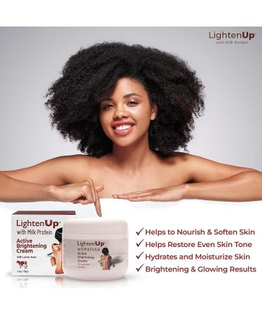 LightenUp Lactic Acid Cream 3.4 Fl oz | Brightening & Hyperpigmentation Treatment for Face & Body - Buy Online on SooperMarket.com
