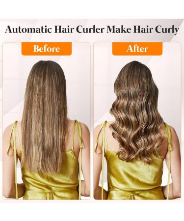 Hair Curler Automatic Curling Iron: 1.1inch Waver Hair Tool with 30s Instant Heat - Rotating Curling Wand Black - Buy Online on SooperMarket.com