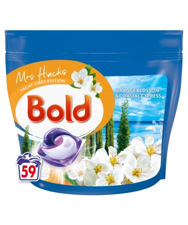 Bold PODS Washing Liquid Capsules 59 Washes Orange Blossom & Coastal Cypress Part Of Mrs Hinch's Vacay Vibes Collection