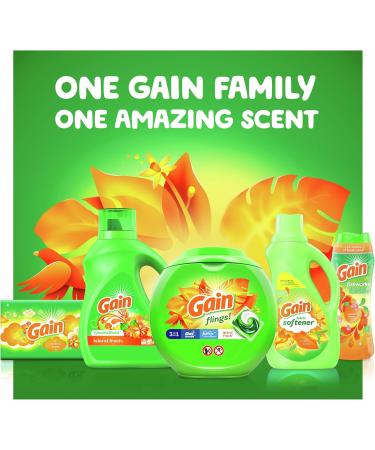 Gain + Aroma Boost Liquid Laundry Detergent - Island Fresh Scent 61 Loads 88 oz - HE Compatible | International Shipping Available - Buy Online on SooperMarket.com