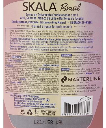 SKALA Hair Treatment Cream 1000G (COQUETEL BRASIL) - 35.27 Ounce, Mixed Formula - Buy Online on SooperMarket.com