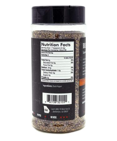 Lane's 16 Mesh Ground Black Pepper - Premium Butcher's Cut Coarse Pepper for Grilling & Cooking | All Natural | Gluten Free | 8 oz - Buy Online on SooperMarket.com