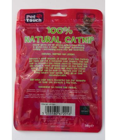 Pet Touch Catnip 100% Natural Crazy Catnip 30g - Buy Online on SooperMarket.com