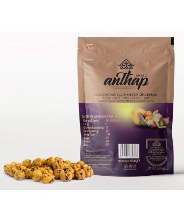 Anthap Yellow Double Roasted Chickpeas 1kg - Pack of 1 | Premium Quality - Buy Online on SooperMarket.com