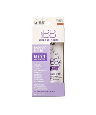 Kiss New York Aqua BB Cream 8-in-1 Multi Function Beauty Balm with Argan Oil - Coconut | Hydrating Full Coverage BB Cream for Radiant Skin - 1.42 Fl Oz - Buy Online on SooperMarket.com