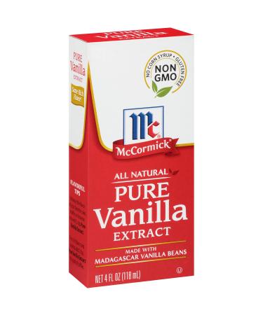 McCormick All Natural Pure Vanilla Extract, 4 fl oz 4 Fl Oz (Pack of 1)