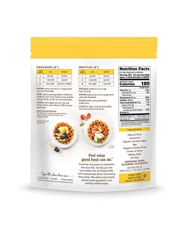 GoSupps.com - Simple Mills Almond Flour Pancake & Waffle Mix Original 12 oz (340 g) - Buy Online on SooperMarket.com