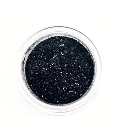 MIDNIGHT BLACK Luxury Edible Cake Glitter  5 grams - Vegan, Kosher - cakes, cupcakes, fondant, decorating, cake pops, candy, USA Made