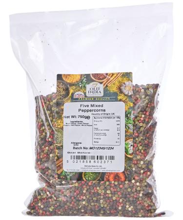 Old India Five Mixed Peppercorns 750g 750 g (Pack of 1)