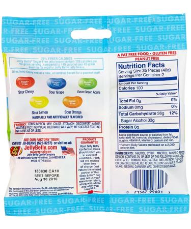 Jelly Belly Sugar-Free Jelly Beans - Sours - 2.8 oz - 12 pk Sours 2.8 Ounce (Pack of 12) - Buy Online on SooperMarket.com