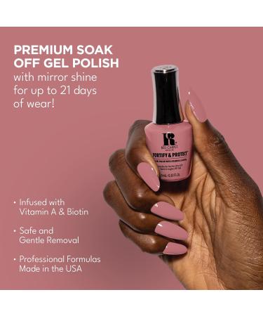 Red Carpet Manicure Gel Nail Polish - Fortify & Protect UV Gel Nail Polish Infused with Vitamin A & Biotin Nail Gel Polish - UV Nail Gel - Suave In Mauve LED Nail Gel Color 0.3 Fl. Oz. - Buy Online on SooperMarket.com