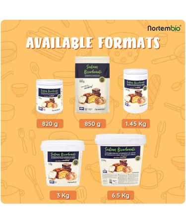 Nortembio Ecological Soda Powder 700g | Food Quality Sodium Bicarbonate | Aluminum-Free Baking Powder | Natural Backsoda with E-Book Included - Buy Online on SooperMarket.com