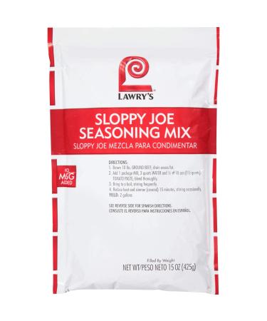 Lawrys Sloppy Joe Seasonings - 15 oz. pack, 6 packs per case