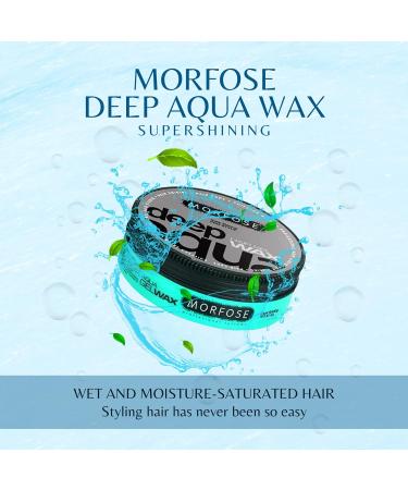 Morfose Aqua Hair Wax 175ml - Deep Aqua Styling Wax - Buy Online on SooperMarket.com