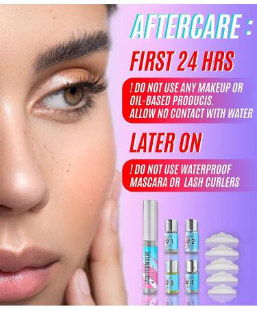Stacy Lash Lift Kit & Extension Shampoo Set | Perm Curling Lotion & Lifting Solution | Foaming Cleanser for Extensions & Natural Lashes | Professional Grade & Self Use - Buy Online on SooperMarket.com
