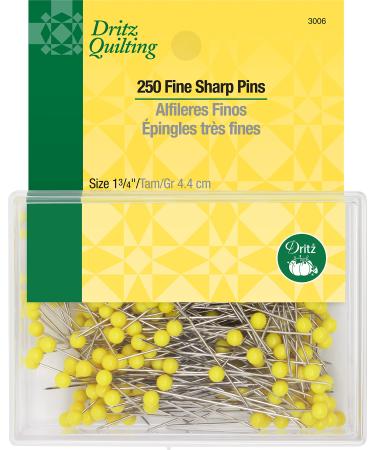 Dritz 3006 Fine Sharp Pins 1-3/4-Inch (250-Count)