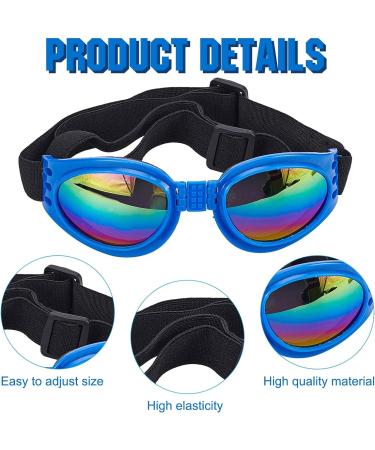WEBEEDY 2 Sets Dog Hat and Sunglasses Set Summer Sunbonnet Adjustable Stripe Baseball Cap Pet Puppy Sunglasses for Outdoor Use - Buy Online on SooperMarket.com