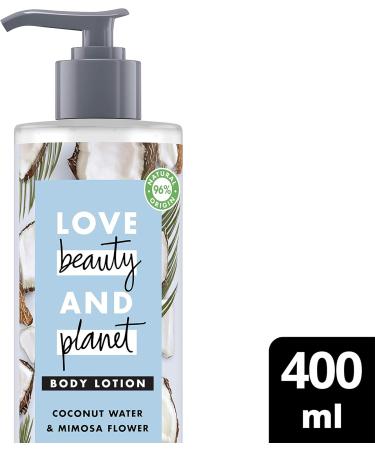Love Beauty And Planet Coconut Water and Mimosa Flower Vegan Body Lotion Luscious Hydration for Dry Skin 400ml - Buy Online on SooperMarket.com
