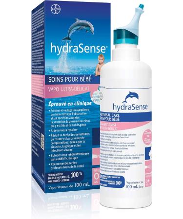 HydraSense Ultra-Gentle Mist Nasal Spray Baby Nasal Care & Gentle Mist Nasal Spray Daily Nasal Care 100% Natural Source Seawater Preservative-Free 100 mL - Buy Online on SooperMarket.com