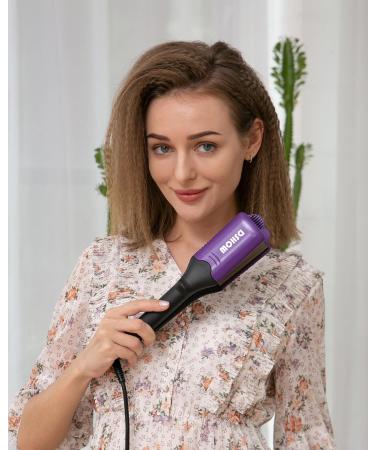 DSHOW Hair Crimper for Women - 4 Interchangeable Plates Volumizing Crimping Iron with 5 Heat Settings 60 Min Auto Off - Perfect for Fluffy Hairstyles - Purple - Buy Online on SooperMarket.com