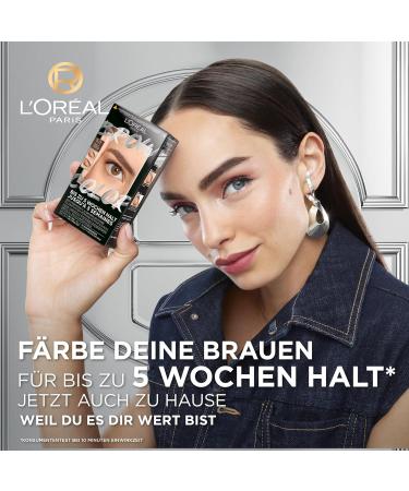 L'Or al Paris Ammonia-Free Eyebrow Color - Dark Brown 3.0 | 10 Applications for Radiant Brows - Shop Internationally! - Buy Online on SooperMarket.com