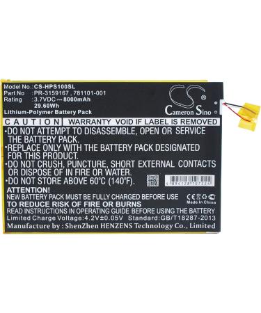 Buy PRUVA 8000mAh Battery for HP 2201 & Slate 10 Plus - P/N: 781101-001 PR-3159167 | Fast International Shipping - Buy Online on SooperMarket.com