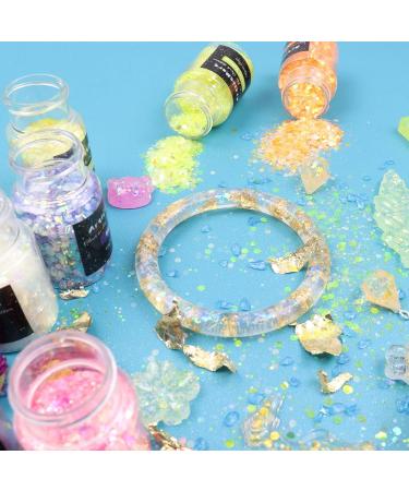 Glow in The Dark Chunky Glitter Set - 12 Colors - High Luminous Holographic Glitter for Crafts, Tumblers, Resin, Epoxy, Slime - Cosmetic Grade for Nails, Face, Body - 144g - Buy Online on SooperMarket.com