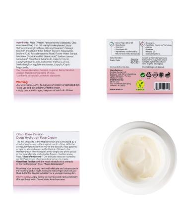 OTACI Rose Passion Deep Hydration Face Cream - Natural Hydrating Moisturizer - Buy Online on SooperMarket.com