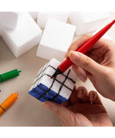 36 Pack Blank Foam Cubes and Square Blocks for Crafts and School Projects - 2x2x2 inches - Buy Online on SooperMarket.com