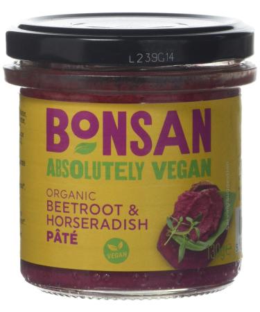 Bonsan Organic Beetroot & Horseradish Pate 6 x 130g