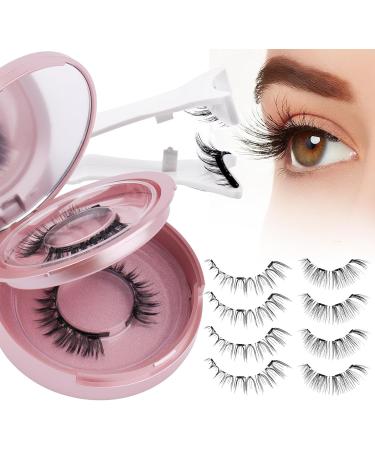 Magnetic Lashes 2 Pairs Reusable Magnetic Eyelashes with Applicator No Glue Magnetic Eye lashes Natural Look without Eyeliner Magnetic Lashes Kit(magnetic lashes-DWSP+N07) CX-DWSP+N07 - Buy Online on SooperMarket.com