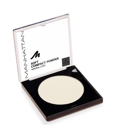Manhattan Soft Compact Powder - Bright Matt Finish Transparent 9g | Even Complexion 1 Pack - Buy Online on SooperMarket.com