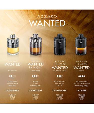 Azzaro Wanted Eau de Toilette - 3.4 Fl Oz | Men's Woody, Citrus & Spicy Cologne - Buy Online on SooperMarket.com