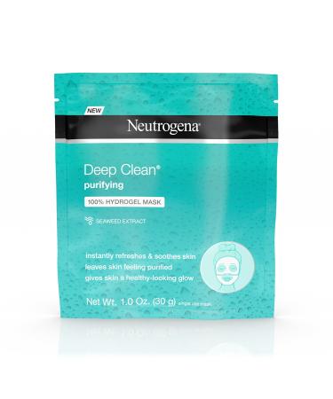 Neutrogena Deep Clean Purifying Hydrating Hydrogel Mask 1.0 Ounce Each (12 pack) Fresh 1 Ounce (Pack of 12)