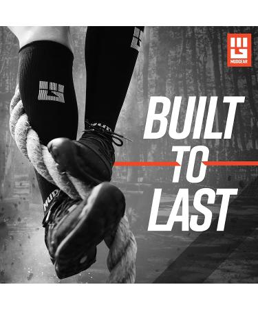 MudGear Premium Compression Socks - OCR Trail Running Socks | Men & Women | Black/Gray - Large - Buy Online on SooperMarket.com