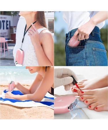 Geisofu USB Mini Portable Bladeless Fan for Eyelash Extension - Rechargeable & Electric (Light Pink) - Buy Online on SooperMarket.com