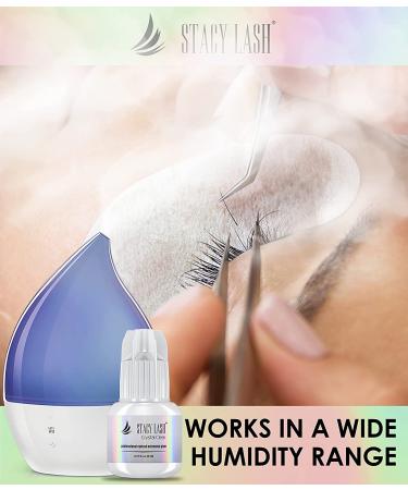 Stacy Lash Crystal Clear Eyelash Extension Glue - 1 Sec Drying Time - 8 Weeks Retention - Professional Grade Adhesive (0.17fl.oz / 5ml) - Buy Online on SooperMarket.com