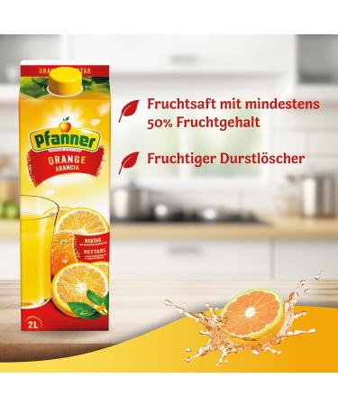 Buy Pfanner Orange Nectar - 2L | 50% Fruit Content & High Vitamin C | Delicious Orange Drink - Buy Online on SooperMarket.com