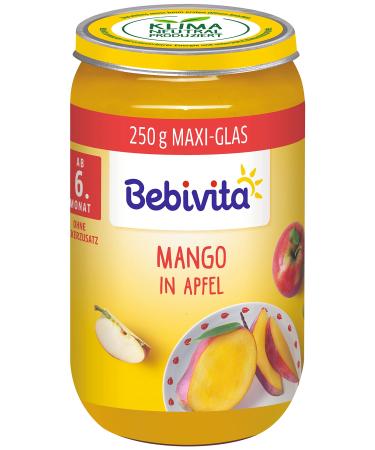 Bebivita Fruits Mango in Apple Pack of 6 (6 x 250 g) Medium